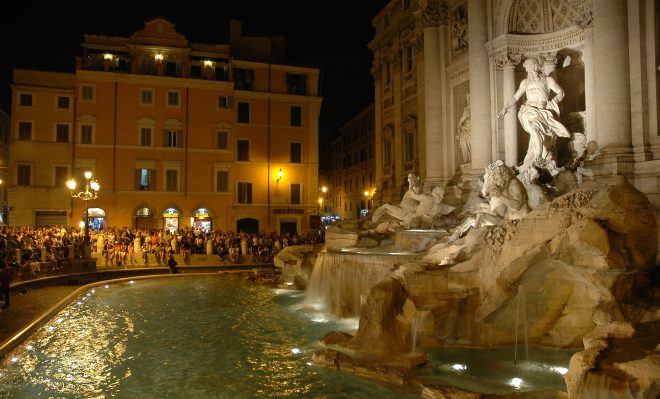 Fontana di Trevi en Roma