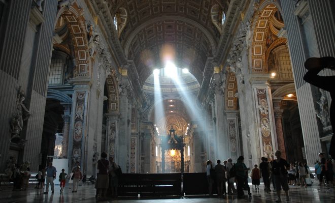 Interior de la Basílica de San Pedro