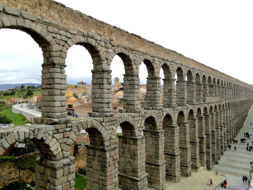 Detalle del acueducto de Segovia